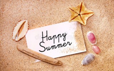 Happy Summer Written Note White Be